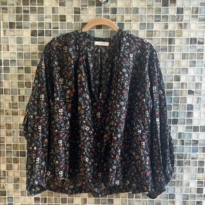 Doen Black Long Sleeve Blouse